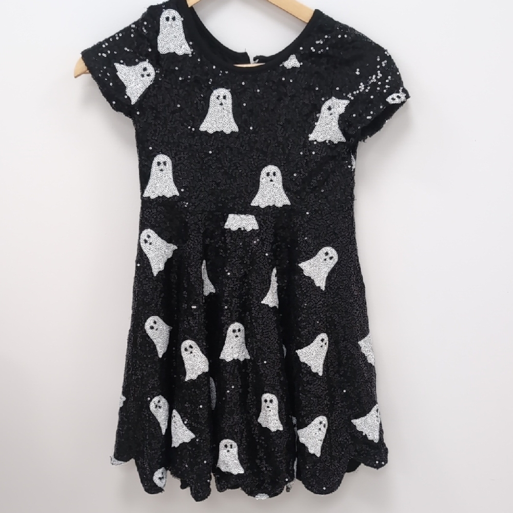 Black Sequin Ghost Dress